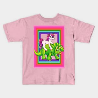 Frame In Pink Uni Kids T-Shirt